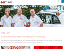 Tablet Screenshot of drk-eilenburg.de